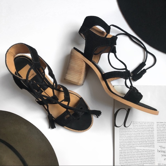 Dolce Vita Shoes - Dolce Vita Leary Block Heel Lace Up Sandals